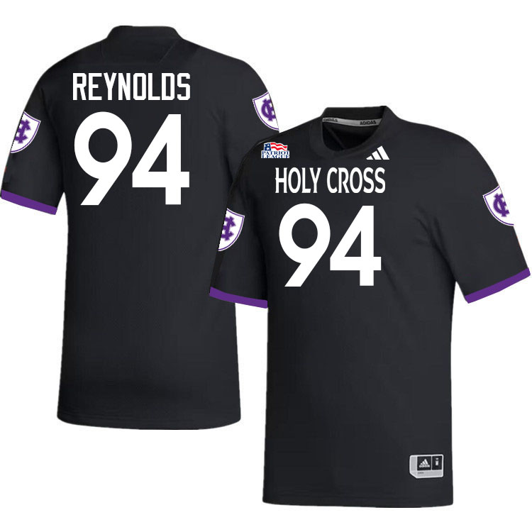 Holy Cross Crusaders #94 Colin Reynolds College Football Jerseys,Uniforms-Black